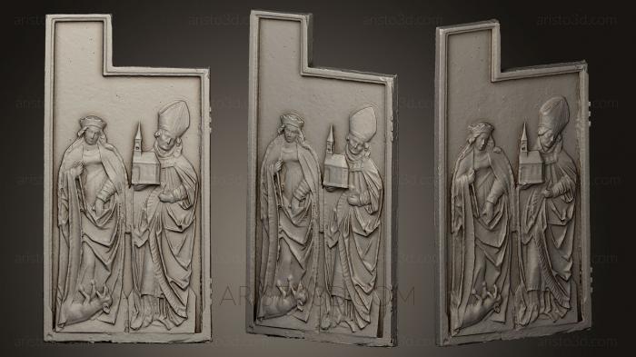 High reliefs and bas-reliefs, historical and religious (GRLFH_0425) 3D model for CNC machine